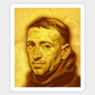 William of Ockham Golden Portrait | William of Ockham Artwork 5 Sticker